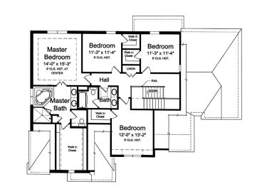 2nd Floor Plan, 046H-0186