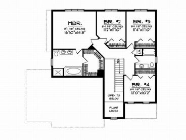 2nd Floor Plan, 020H-0185