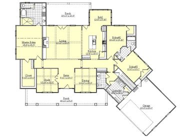 1st Floor Plan, 080H-0006