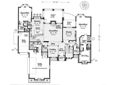 1st Floor Plan, 002H-0120