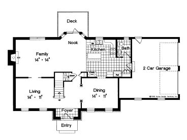 1st Floor Plan, 043H-0144