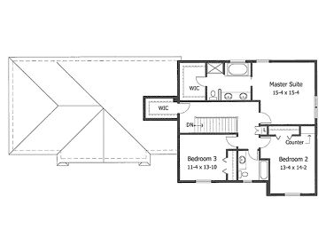 2nd Floor Plan, 023H-0011