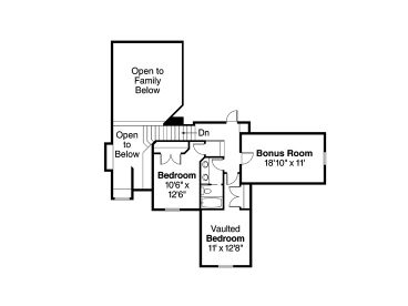 2nd Floor Plan, 051H-0025