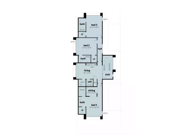 1st Floor Plan, 052M-0003