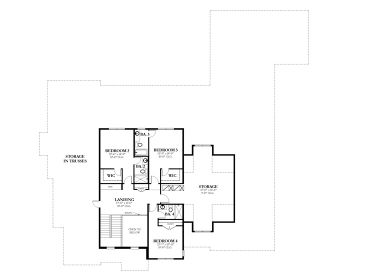 2nd Floor Plan, 064H-0148
