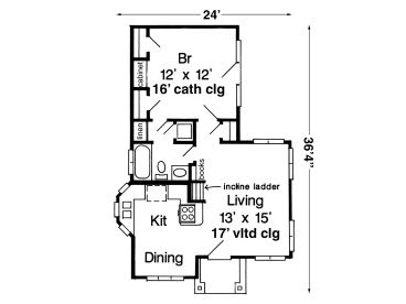 1st Floor Plan, 054H-0068