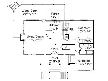 1st Floor Plan, 017H-0008