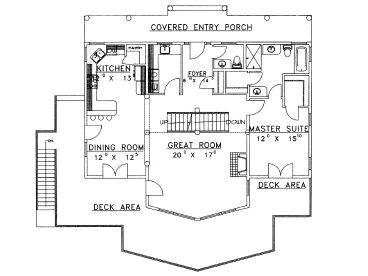 1st Floor Plan, 012H-0044