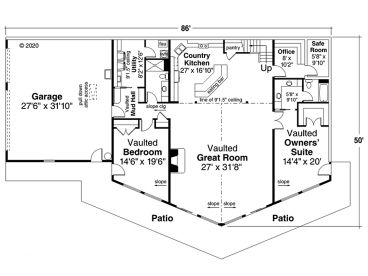 1st Floor Plan, 051H-0326