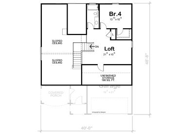 2nd Floor Plan, 031H-0499