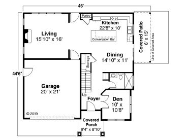 1st Floor Plan, 051H-0343