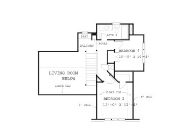 2nd Floor Plan, 054H-0042