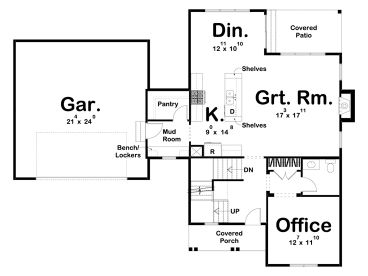 1st Floor Plan, 050H-0259