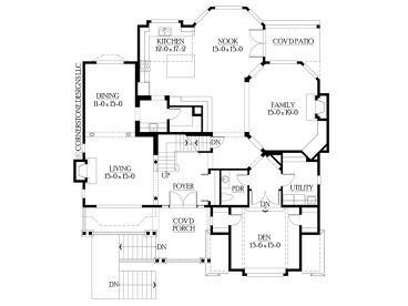 1st Floor Plan, 035H-0030