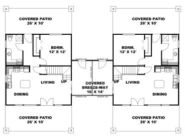 1st Floor Plan, 012M-0010