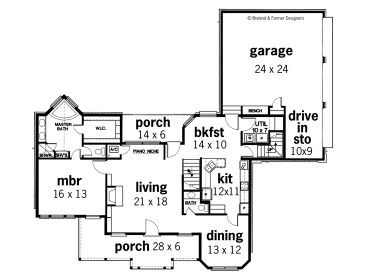1st Floor Plan, 021H-0126