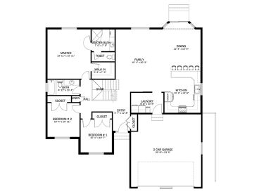 Floor Plan, 065H-0104