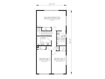 2nd Floor Plan, 068H-0027