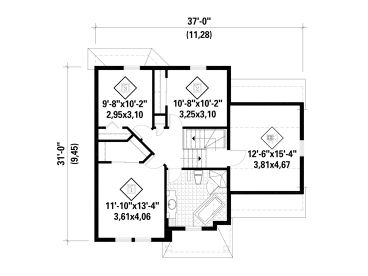 2nd Floor Plan, 072H-0131