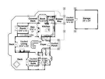 1st Floor Plan, 051H-0136