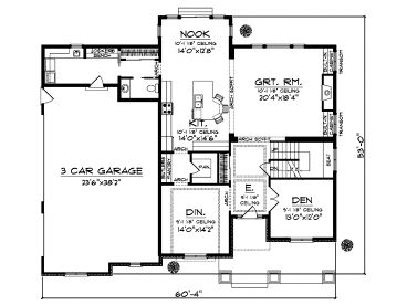 1st Floor Plan, 020H-0220