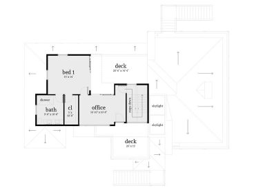 2nd Floor Plan, 052H-0104