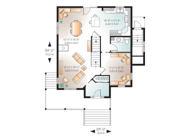 1st Floor Plan, 027H-0215