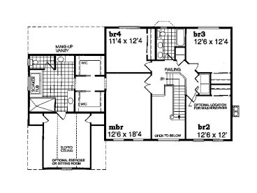 2nd Floor Plan, 032H-0067