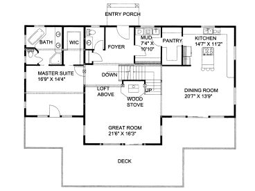 1st Floor Plan, 012H-0205