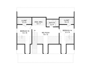 2nd Floor Plan, 062H-0333