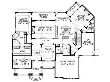 1st Floor Plan, 084H-0023