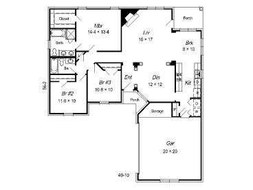 Floor Plan, 061H-0036