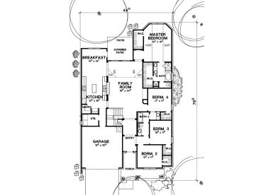 1st Floor Plan, 036H-0078