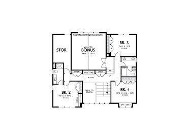 2nd Floor Plan, 034H-0040