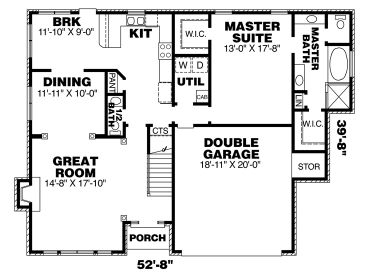1st Floor Plan, 011H-0037