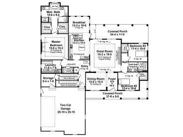 1st Floor Plan, 001H-0243