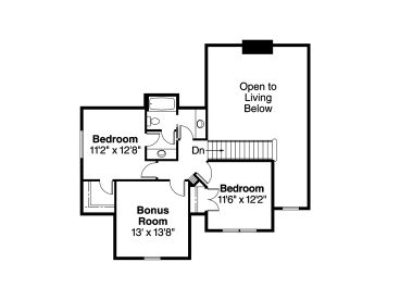 2nd Floor Plan, 051H-0119