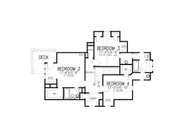 2nd Floor Plan, 054H-0065