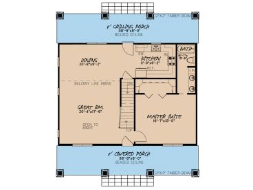 1st Floor Plan, 074H-0076