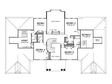 2nd Floor Plan, 022H-0078