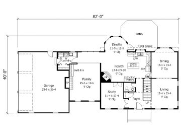 1st Floor Plan, 023H-0041