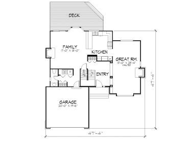 1st Floor Plan, 022H-0050