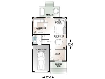 1st Floor Plan, 027H-0501