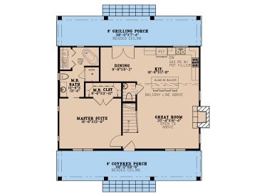 1st Floor Plan, 074H-0164