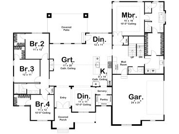 1st Floor Plan, 050H-0520