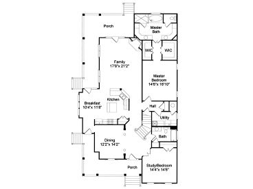 1st Floor Plan, 017H-0037