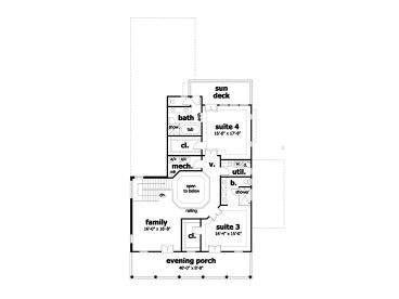 2nd Floor Plan, 052H-0018