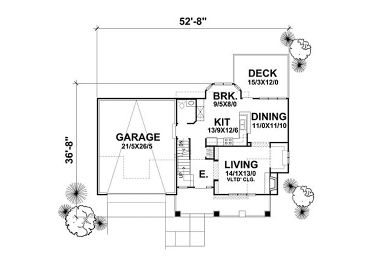 1st Floor Plan, 016H-0040