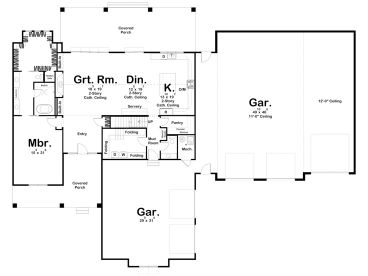 1st Floor Plan, 050H-0514