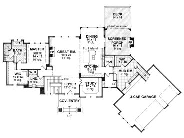 1st Floor Plan, 023H-0183